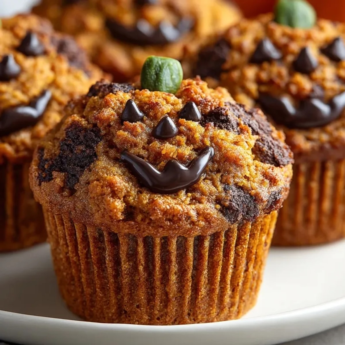 Warm, fragrant whole wheat pumpkin muffins fresh from the oven; a delightful autumn treat.