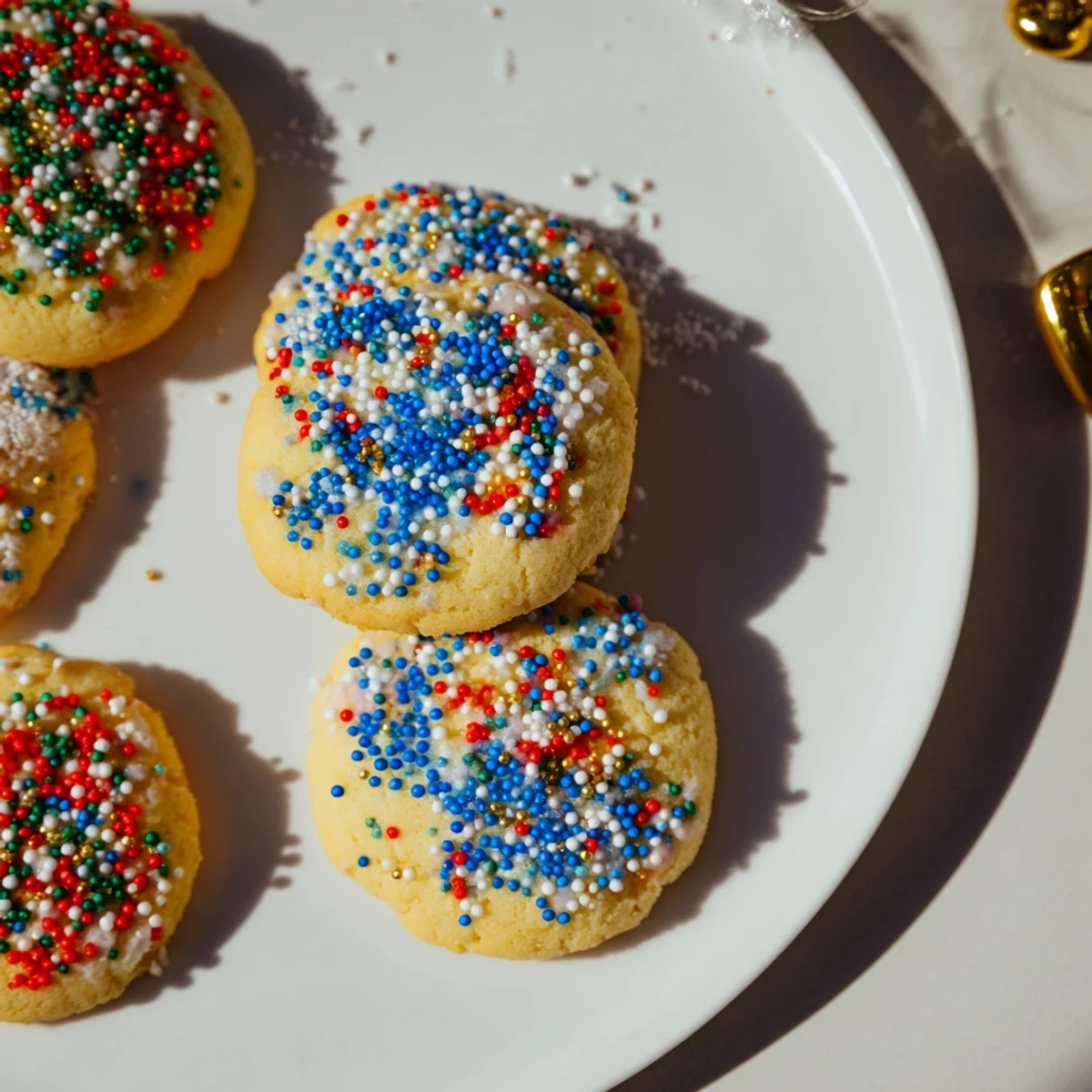 Delicious Festive Hanukkah Sprinkle Christmas Cookies, ideal for joyful celebrations and sharing.