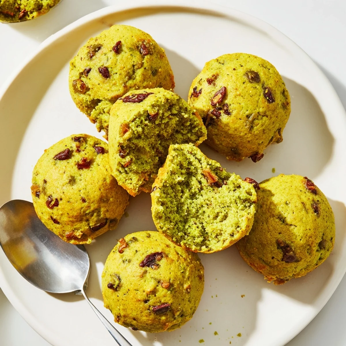 Tender matcha pumpkin muffin cookie bites with rich, earthy flavors ready for fall.  