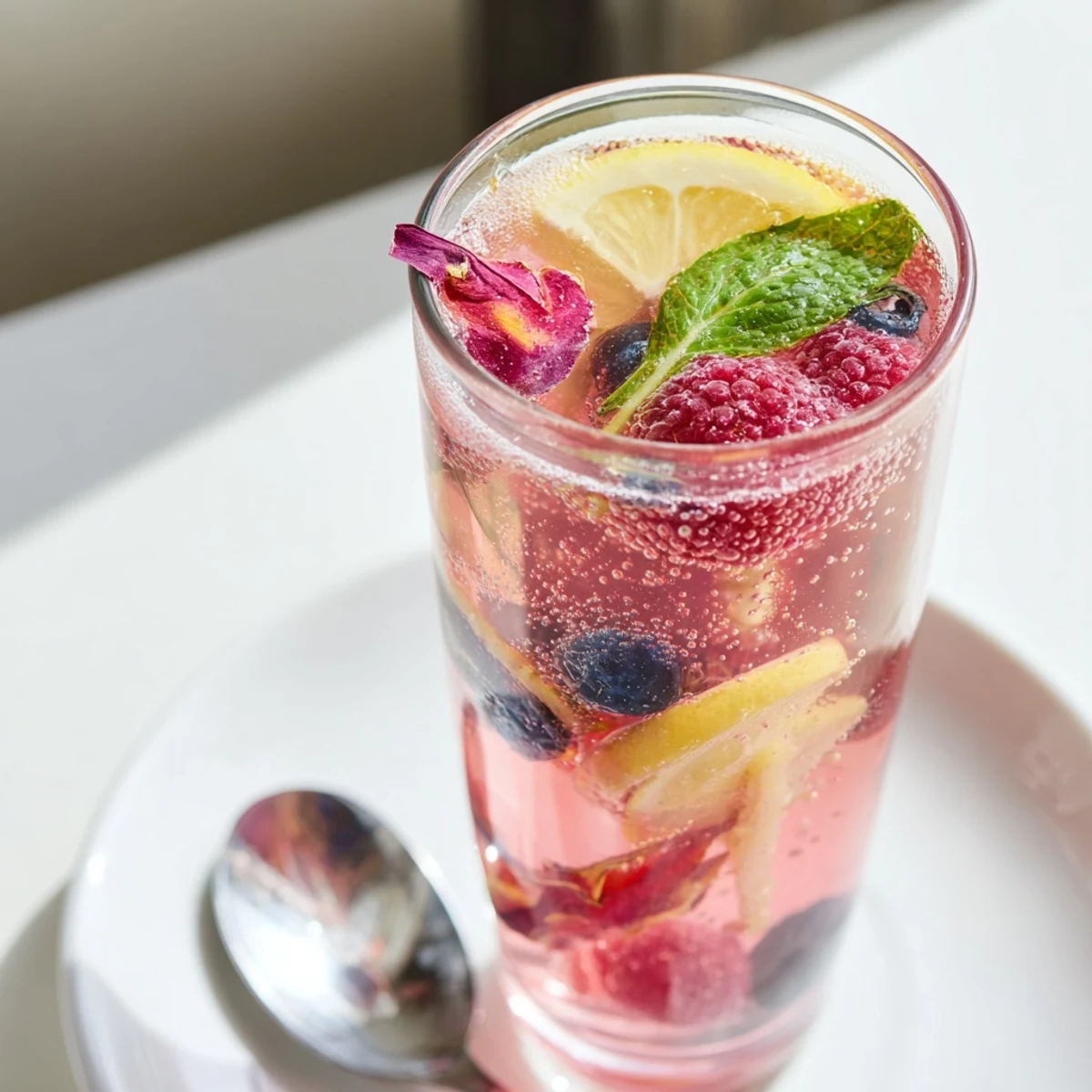 Refreshing kombucha-style home-brew mocktails bursting with vibrant fruit flavors and fizz.  
