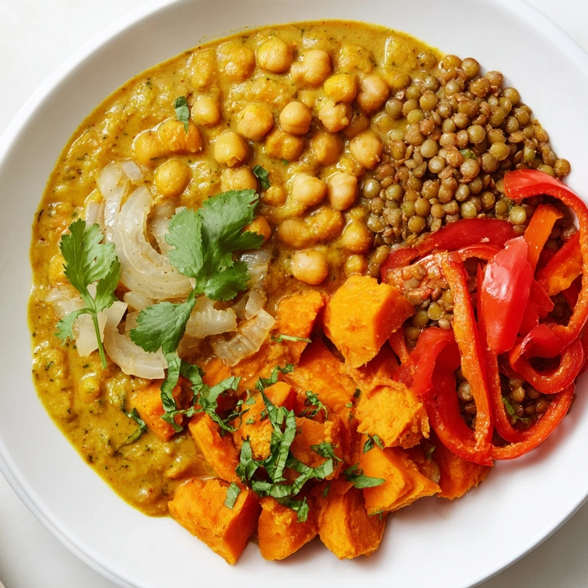 Vibrant single-pan global curries loaded with spices and fresh herbs for weeknight dinners.  