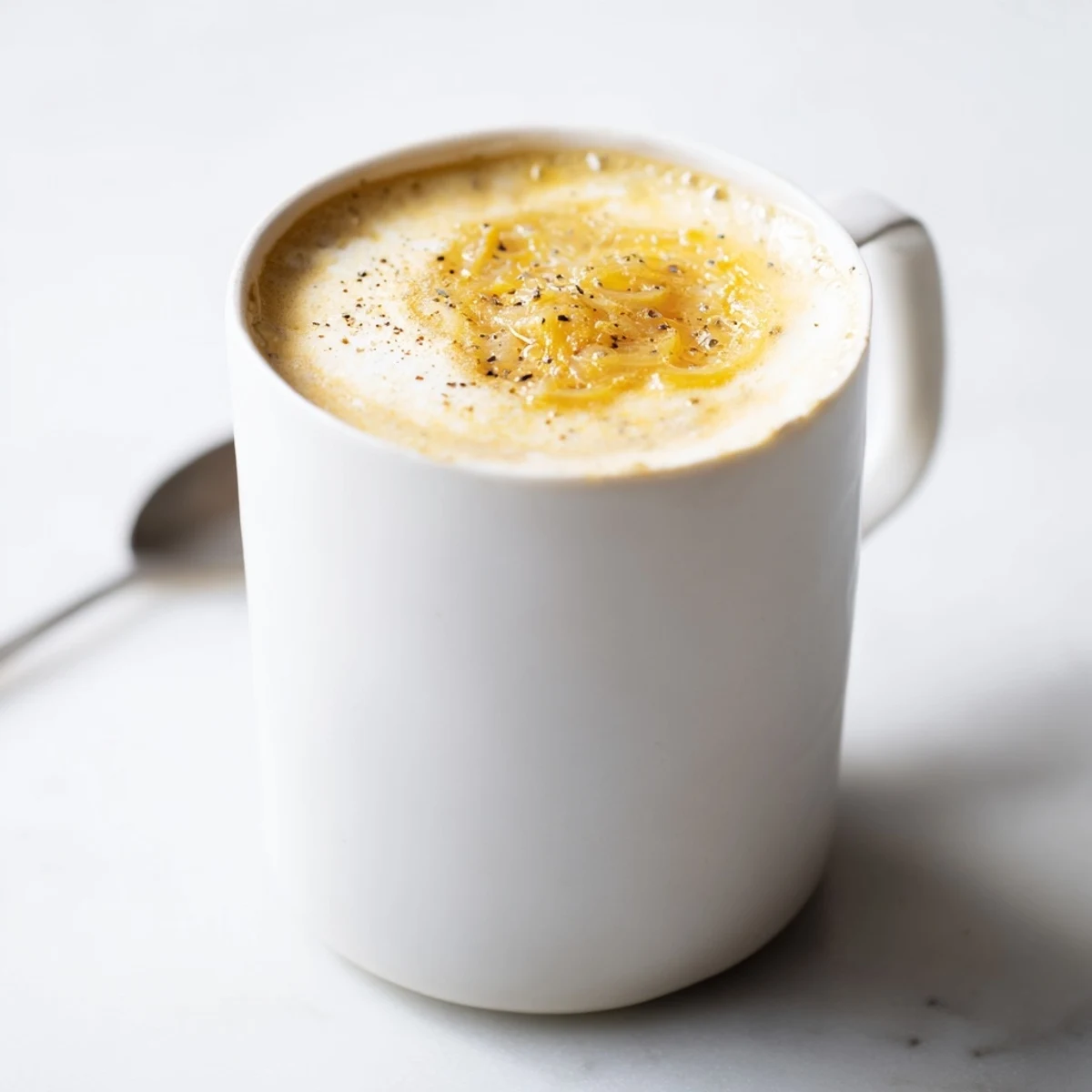 Savory Onion Latte with rich espresso, perfect for adventurous coffee lovers.  
