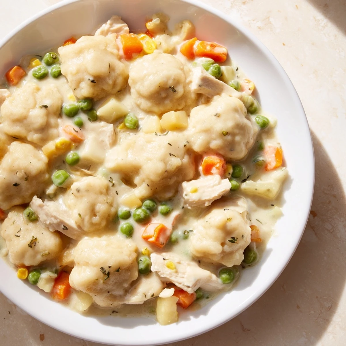 Chicken Dumplings Casserole