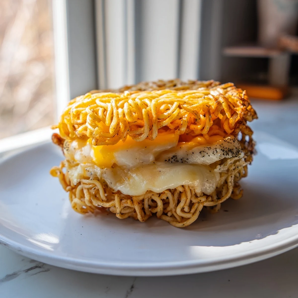 Ramen Grilled Cheese Twist