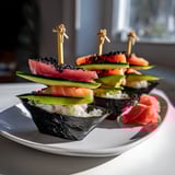 Sushi Sailboats at Sea