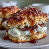 Dandelion Honey Scones Clotted Cream
