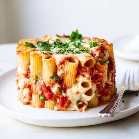Honeycomb Pasta Cake Baked Rigatoni