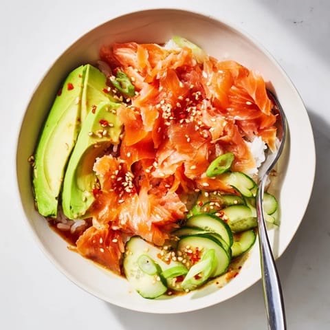 Leftover Salmon Rice Bowl
