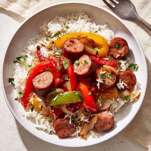 Italian Sausage Peppers Rice