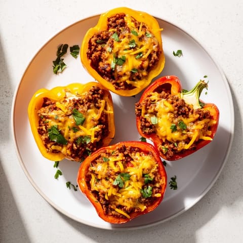 Sloppy Joe Stuffed Peppers
