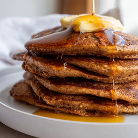 Gingerbread pancakes spiced warm