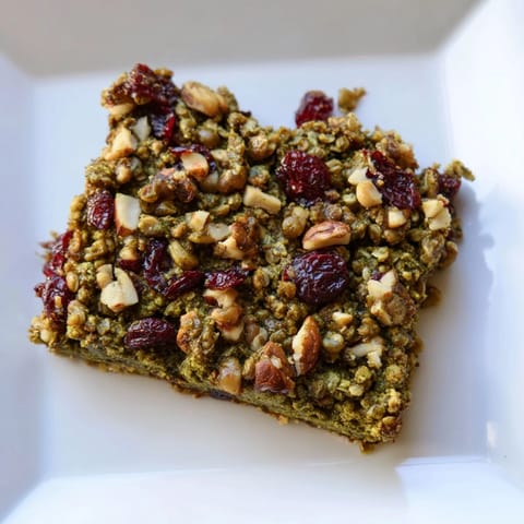 Matcha Cranberry Oat Crumble