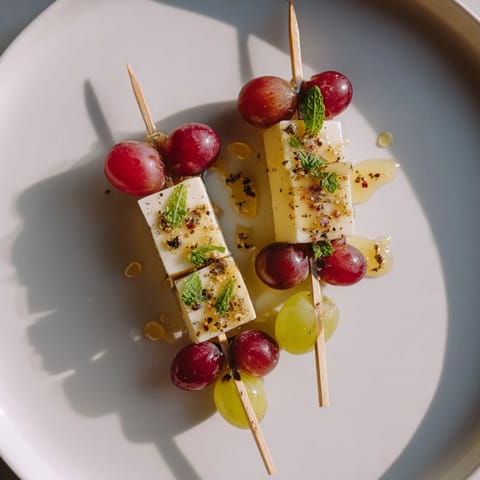 Sparkling Grape Cheese Skewers