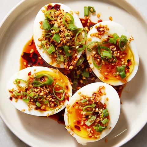 Chili Oil Eggs Jammy