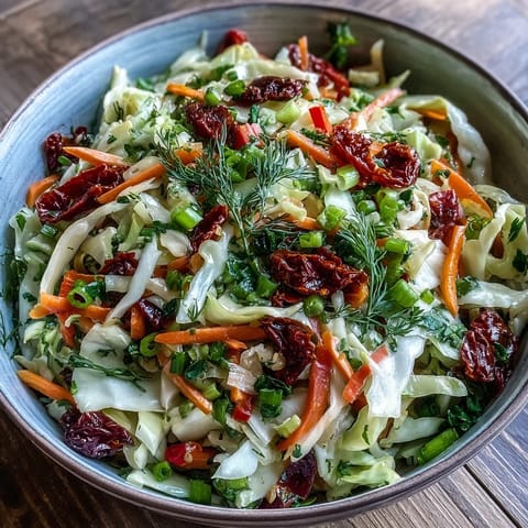 Cabbage Salad With Sundried Tomatoes