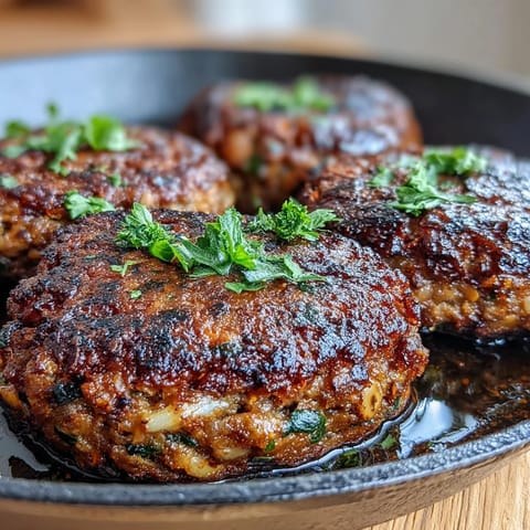 Stack of two Black-Eyed Pea Burger Patties on a toasted bun with lettuce, tomato, and vegan mayo.