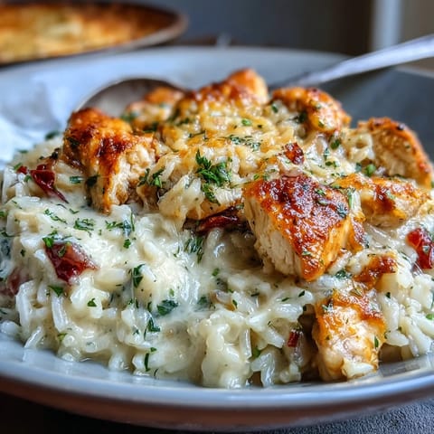 Fresh herbs garnish this easy weeknight dinner served in a white dish.