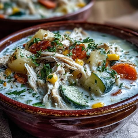 Ranch Chicken Veggie Soup