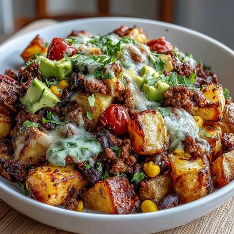 Loaded Potato Taco Bowl