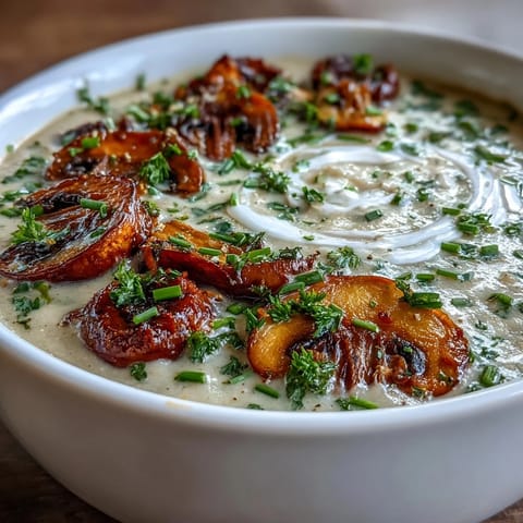 Creamy Mushroom Cardamom Soup
