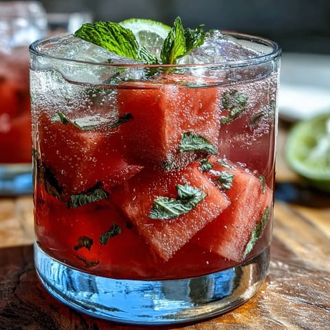 Watermelon Mint Vodka Spritz