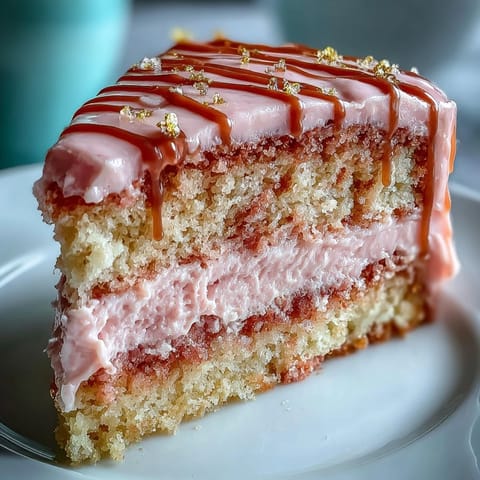 Elegant pink Rosé Velvet Cake with shimmering gold drip, perfect for showers.