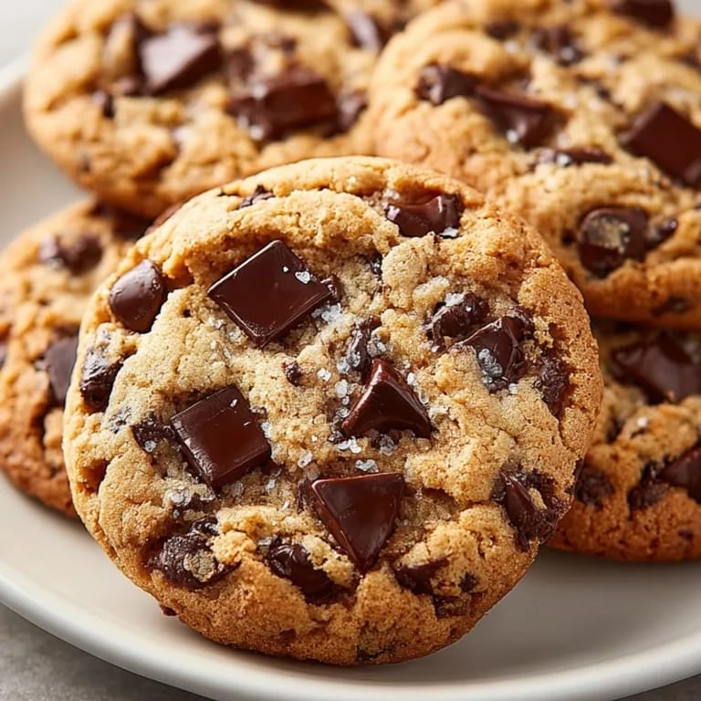 Homemade Classic Chocolate Chip Cookies, showcasing melted chocolate and a buttery texture.