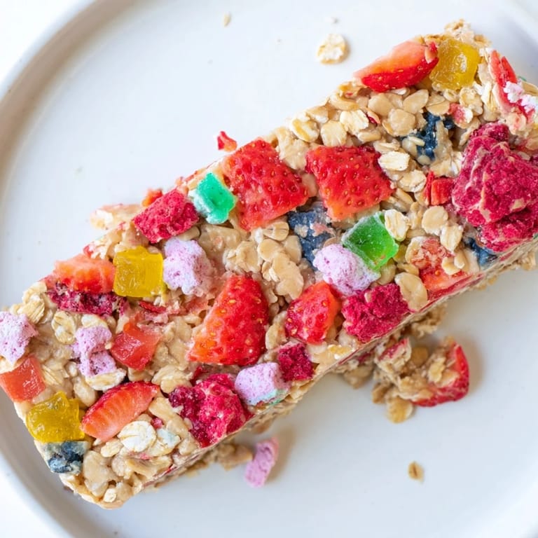 Delicious and playful freeze-dried candy mash-up bars, perfect for afternoon snacking.
