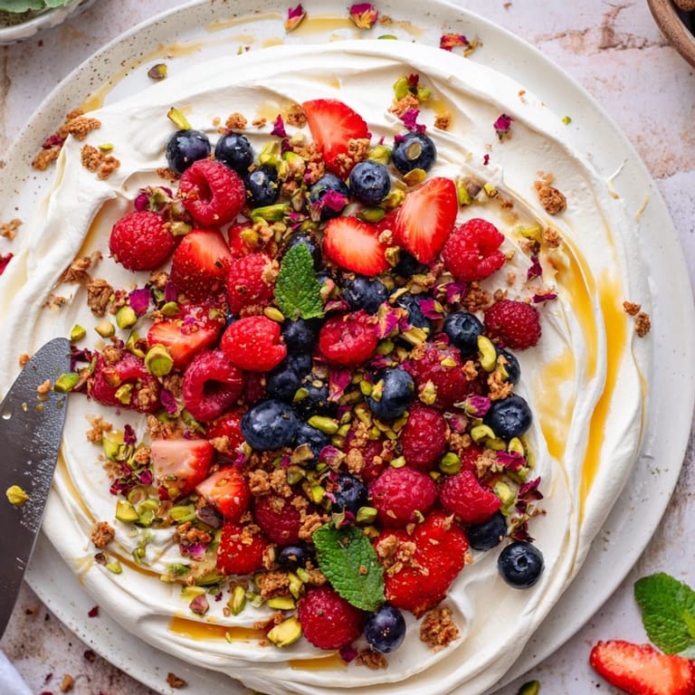 Indulgent Butter Board Dessert featuring whipped cream cheese and vibrant mixed berries.