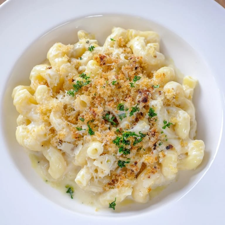 Warm, cheesy, and aromatic: This baked Truffle Macaroni & Cheese is the ultimate comfort food for dinner.