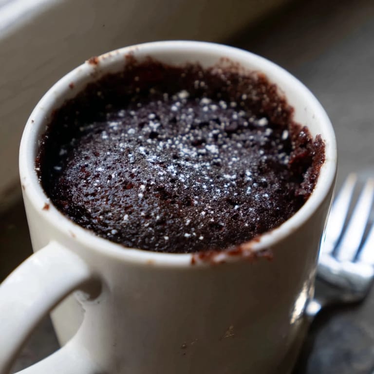 Warm and decadent, imagine a just-baked Microwave Mug Cake, ideal for a quick dessert.