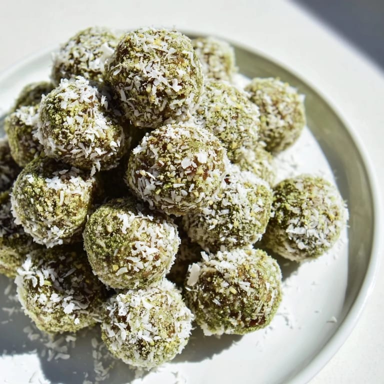 These delicious Coconut Matcha Snowball Fat Bombs offer a refreshing blend of coconut and matcha for a tasty snack.