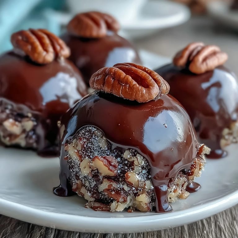 Decadent no-bake bourbon balls featuring creamy chocolate coating, toasted pecans, and Kentucky bourbon—ideal for Derby Day celebrations.