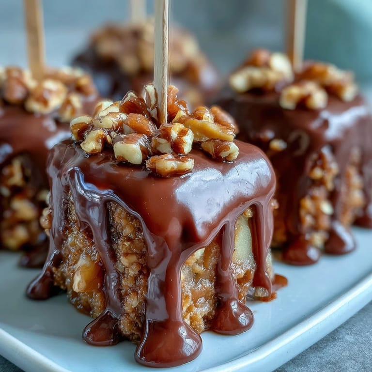 Crisp apple wedges dipped in gooey caramel and topped with silky dark chocolate, finished with a sprinkle of sea salt for contrast.  